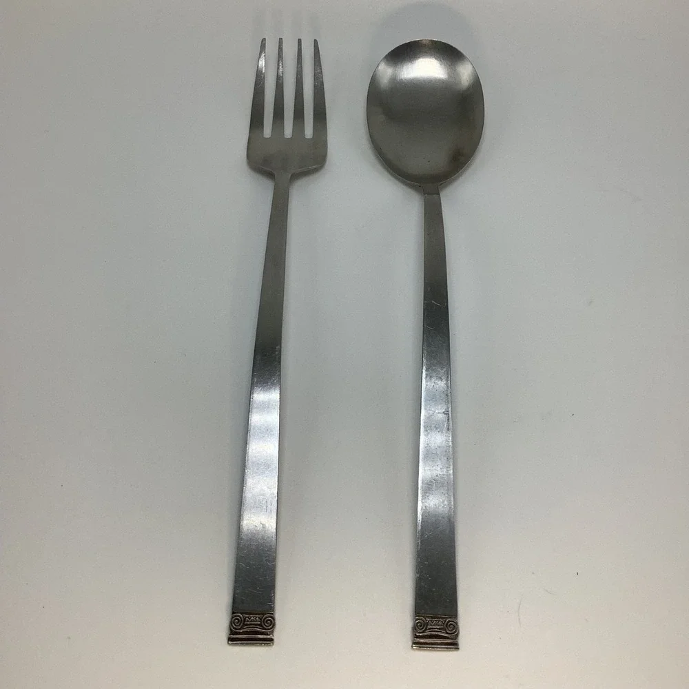 Vintage Kitchen Delite Salad Serving‎ Stainless Steel Spoons & Fork 11